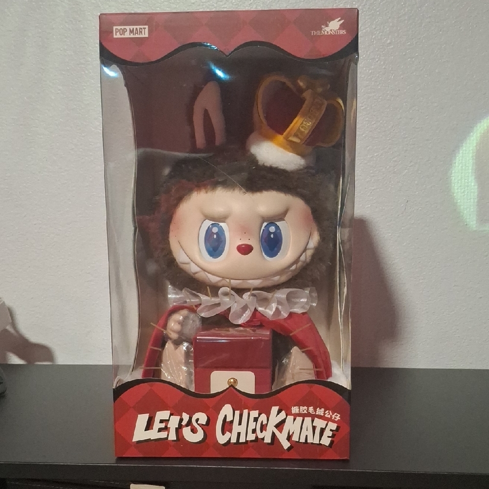 Let's Checkmate Doll - Red, White, and Brown